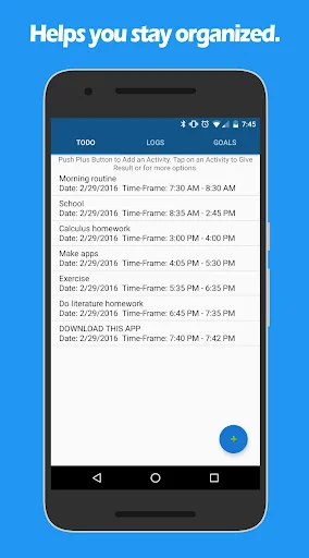 A to B - Schedule Your Tasks