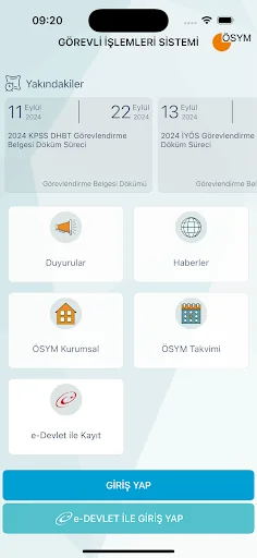 ÖSYM Görevli İşlemleri Sistemi