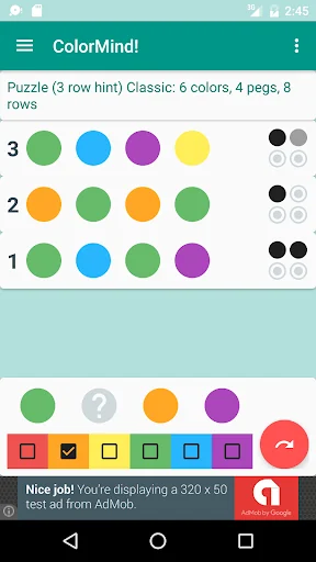 ColorMind! A mastermind puzzle
