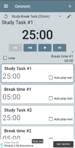 Ommm! Simple yoga timer