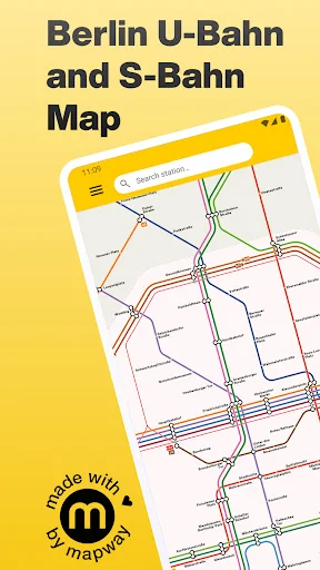 Berlin Subway U&S-Bahn map