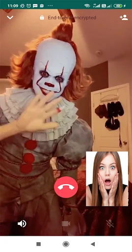 Scary Clown Prank Video Call