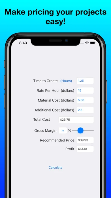 Craft Pricing Helper