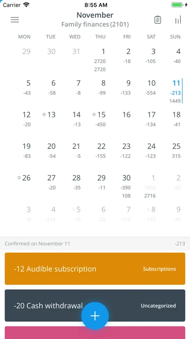 Dollarbird - Budget Calendar