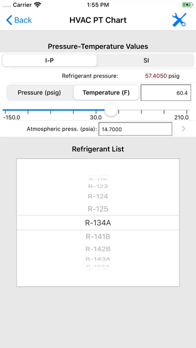 ASHRAE HVAC PT Chart