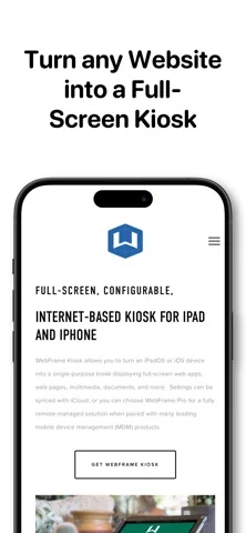 WebFrame Pro Kiosk