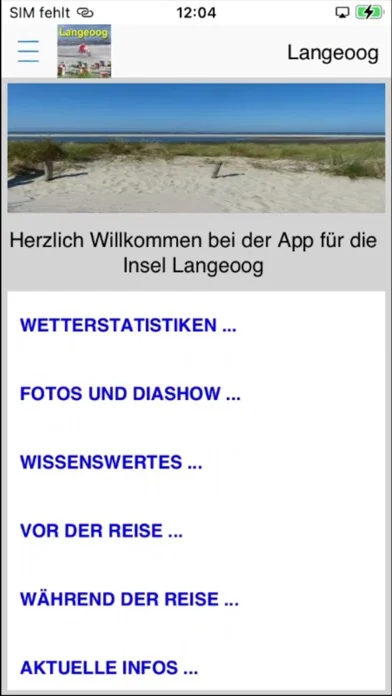 Langeoog App für den Urlaub
