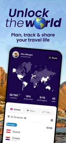 Skratch: Travel Map & eSIM
