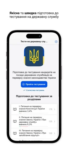 Тести на державну службу