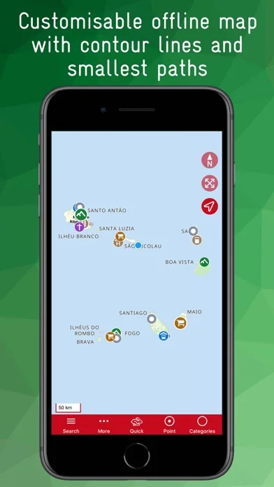 Kap Verde Offline Karte