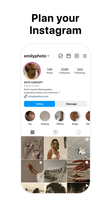 My Feed・Preview Post für Insta