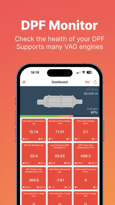 DPF Monitor for VAG