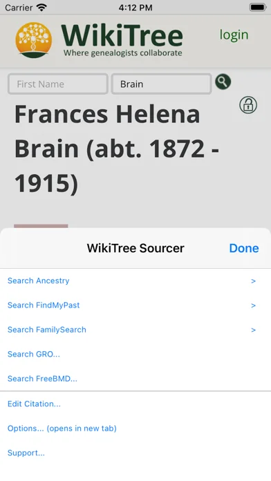 WikiTree Sourcer