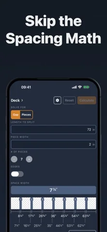 Even Spacing Calculator