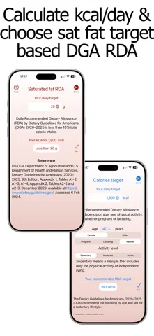 Saturated Fat Counter Tracker