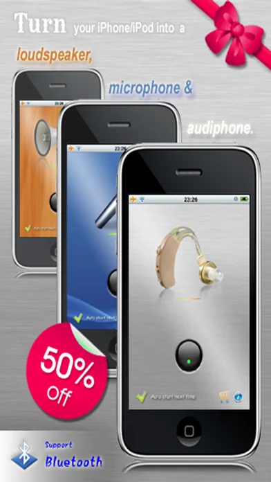 Audiphone, Mic & Loudspeaker
