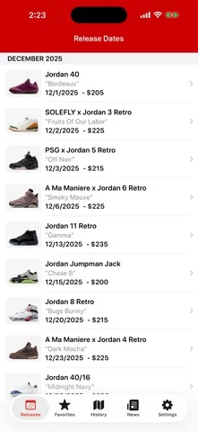 J23 - Release Dates & Restocks