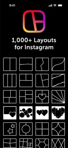 Layout für Instagram - Collage