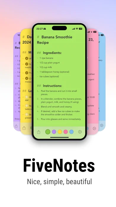 FiveNotes Mobile