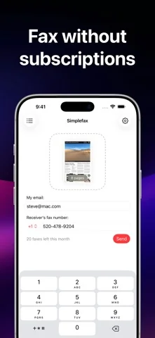 Simplefax - fax app