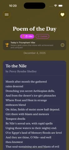 Poetry for the Day