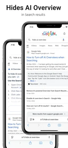 AI Overview Hider for Google