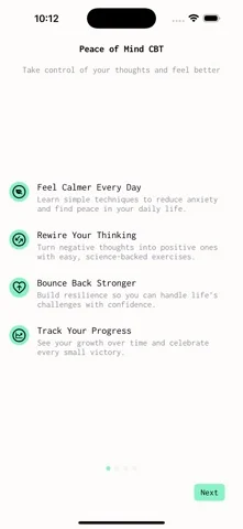 Peace of Mind CBT - AI Therapy