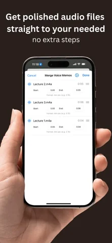 Combine Voice Memos