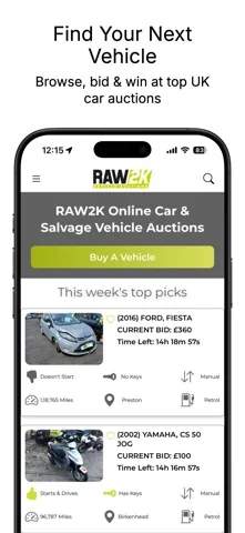 RAW2K–Salvage Vehicle Auctions