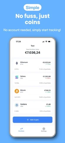 Simple Crypto Portfolio