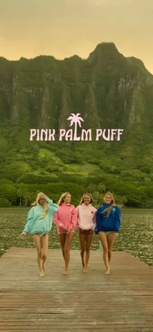 PINK PALM PUFF