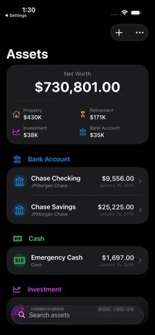 Bread Count: Net Worth Tracker