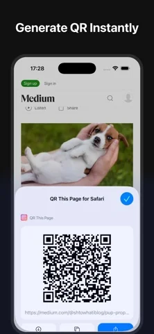 QR This Page for Safari