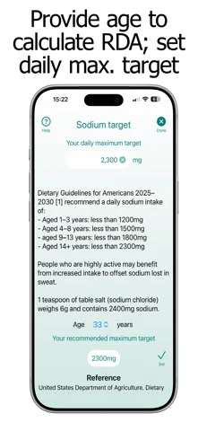 Sodium Counter and Tracker
