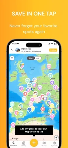 Mapstr – Save & Follow Places