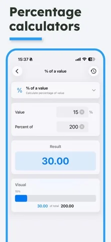 Financial Calculator: Percent